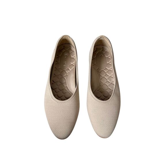 VIVAIA  Tamia Walker Knit Flats Almond EU 41 US 9.5 Cream - Picture 3 of 8